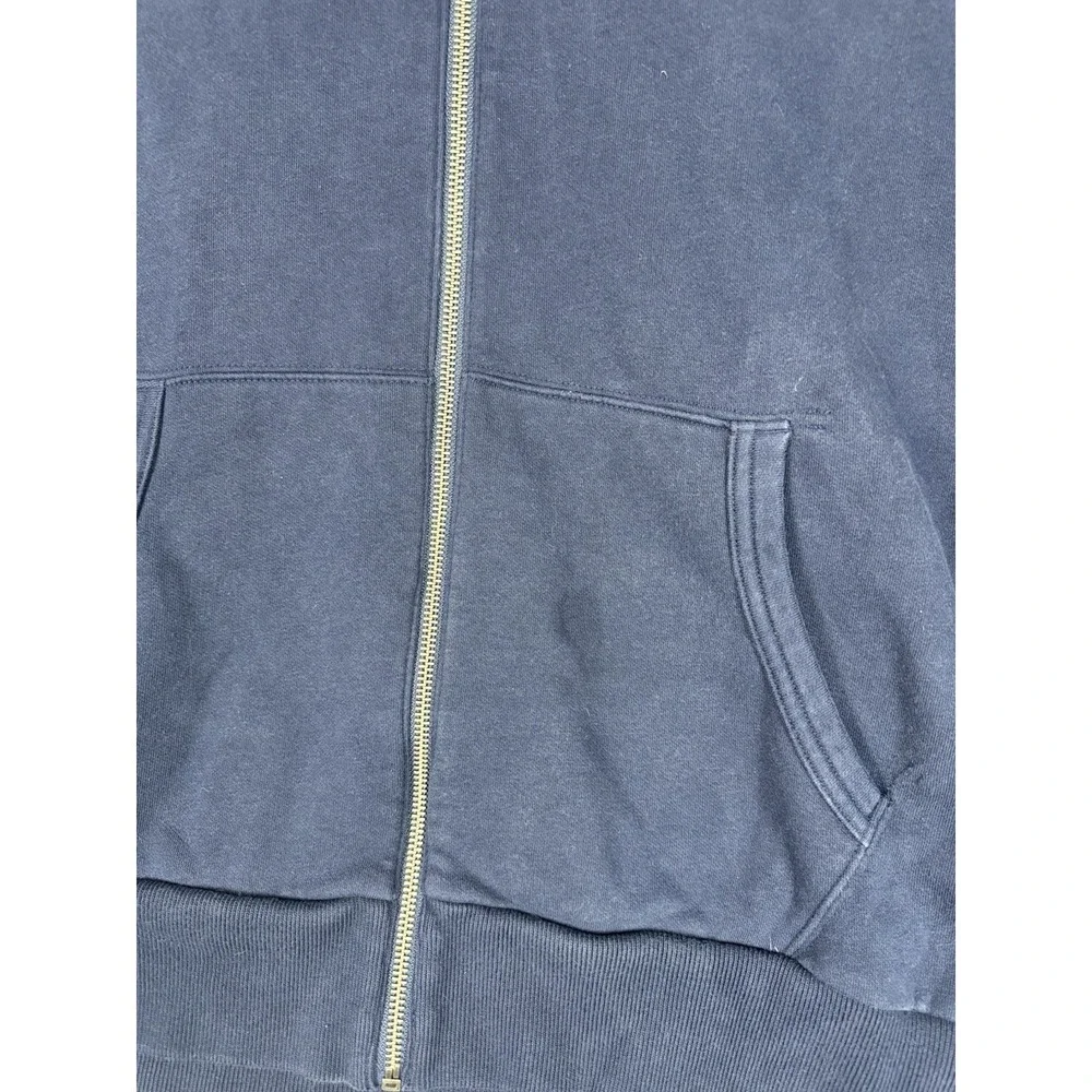 Polo Ralph Lauren Paint Splatter Logo Zip Up Navy Hoodie Mens Size XL Pony